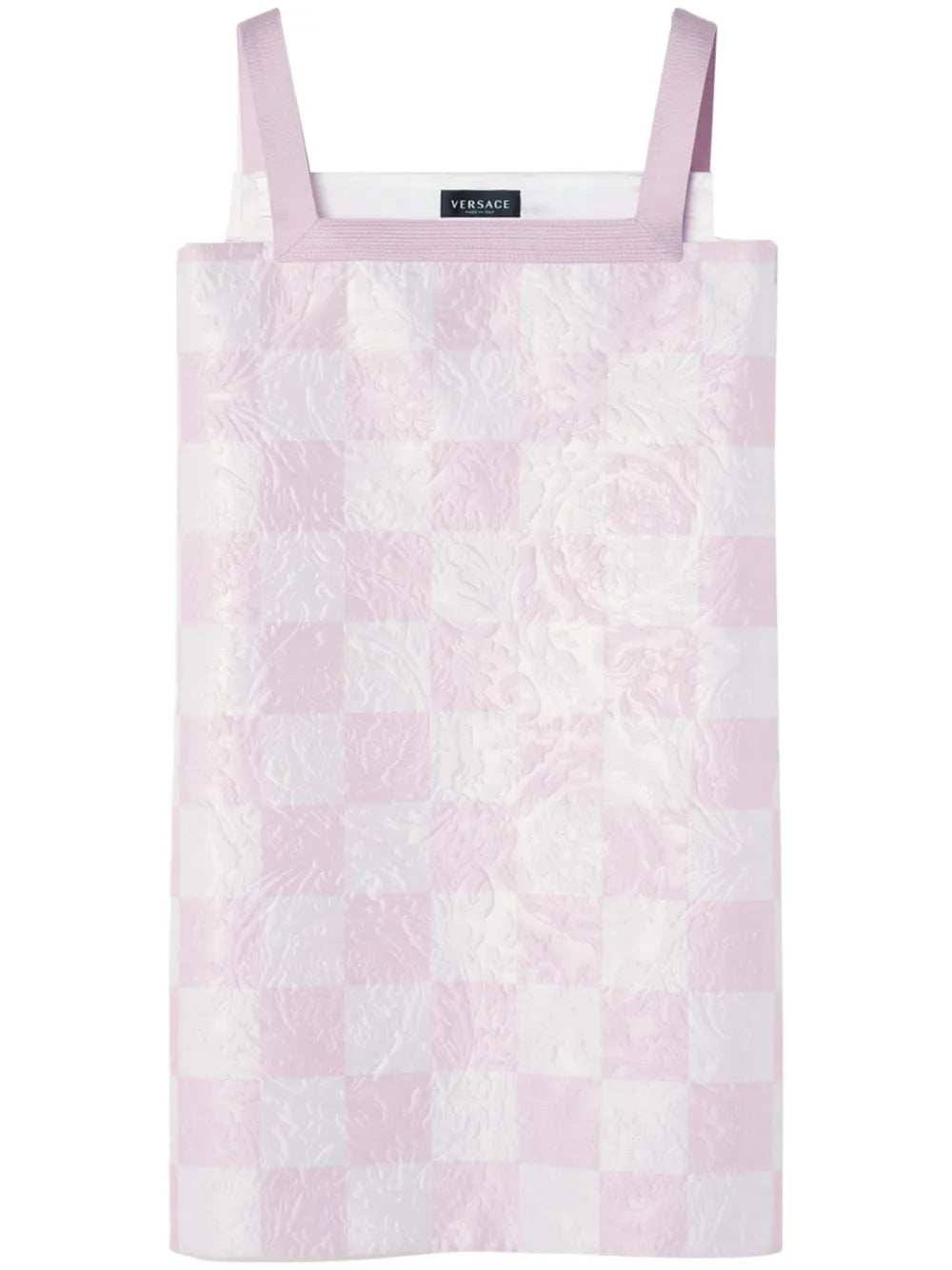 Check-Print Mini Dress