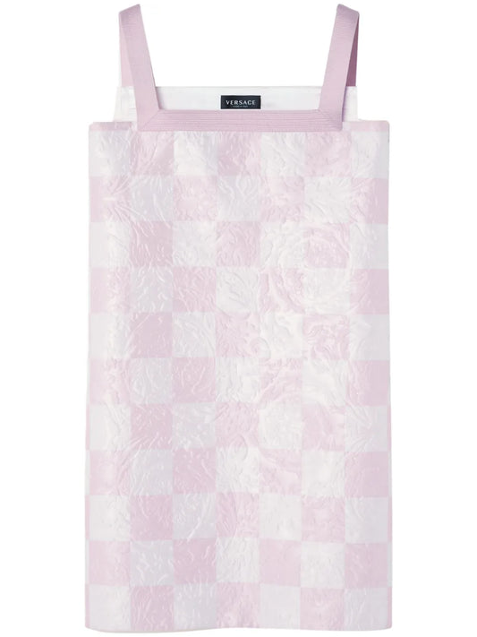 Check-Print Mini Dress