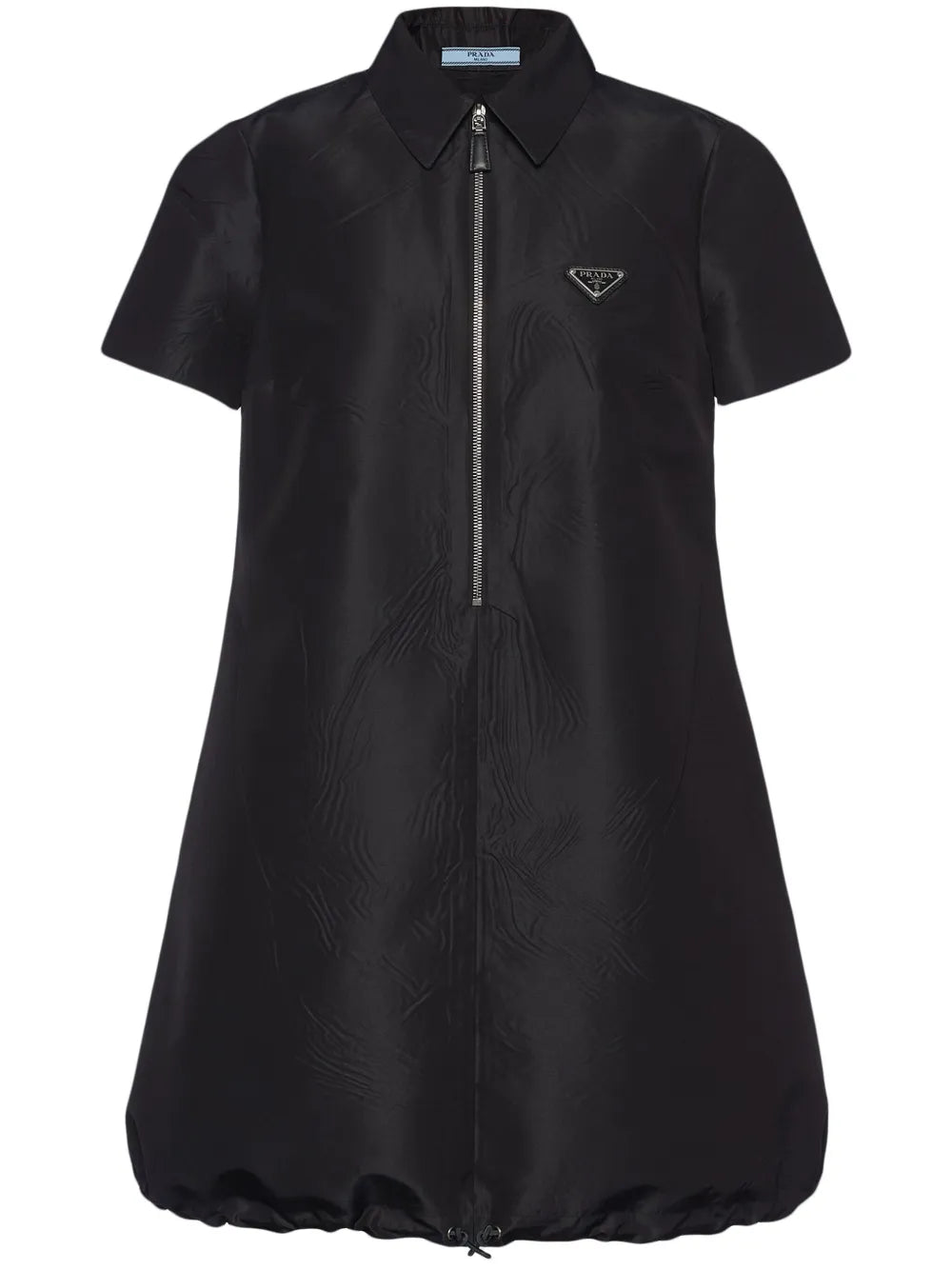 Triangle-Logo Faille Minidress