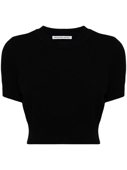 Logo-Embossed Knitted Top