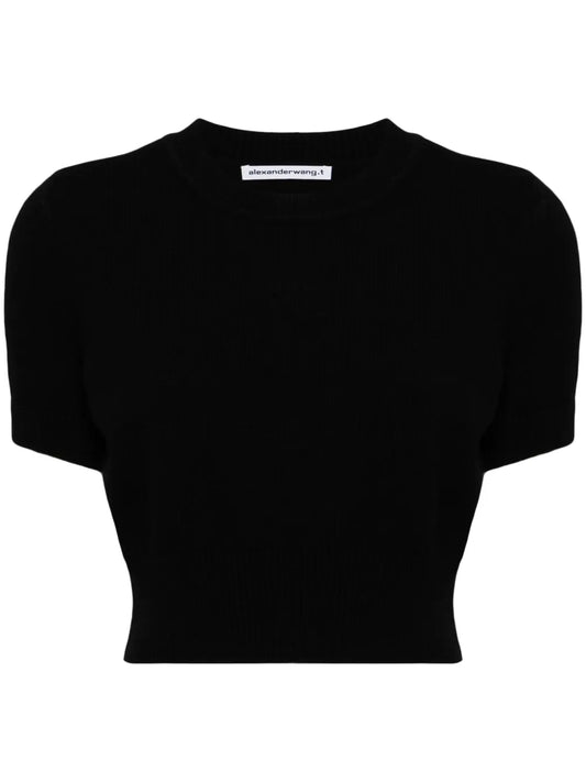 Logo-Embossed Knitted Top