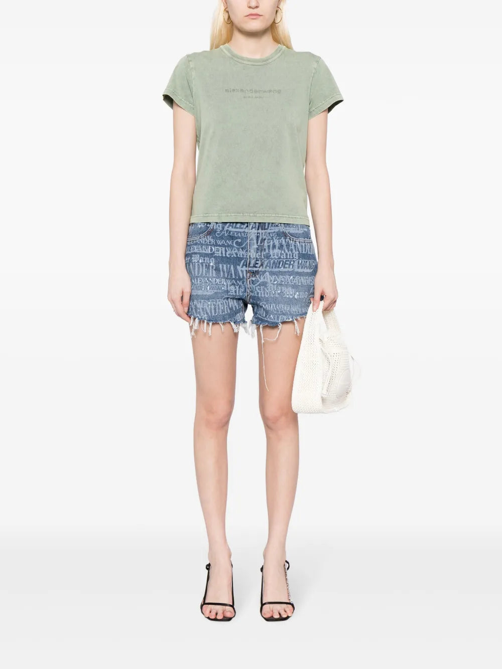 Bite Logo-Print Denim Shorts