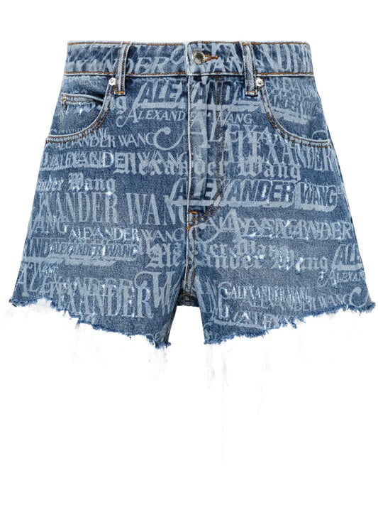 Bite Logo-Print Denim Shorts