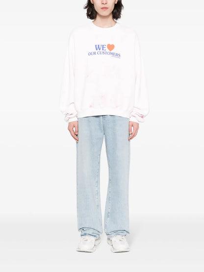 We Love Our Customers Cotton Sweatshirt