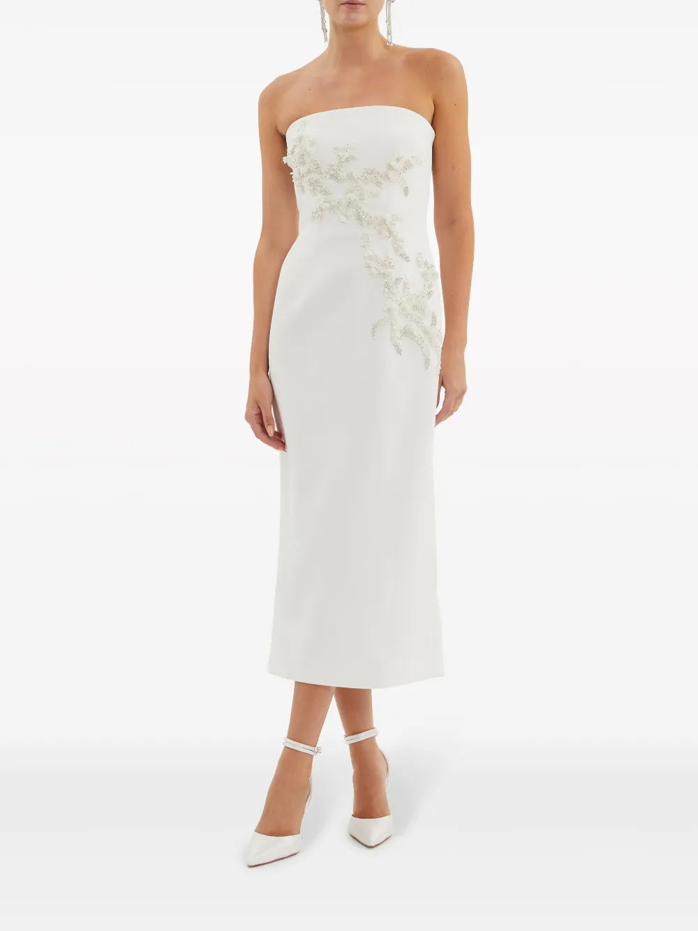 Tove Embroidered Midi Dress