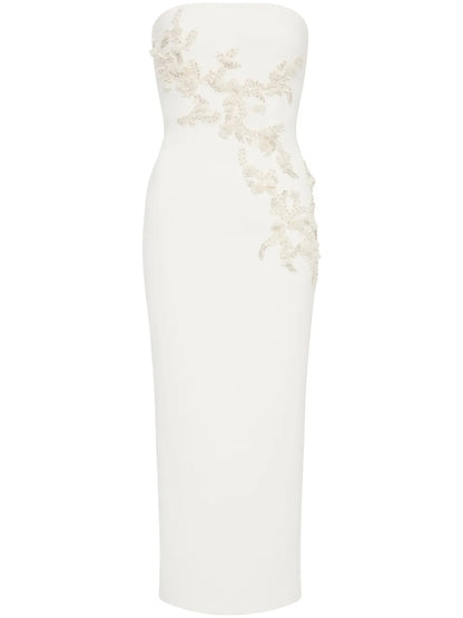 Tove Embroidered Midi Dress