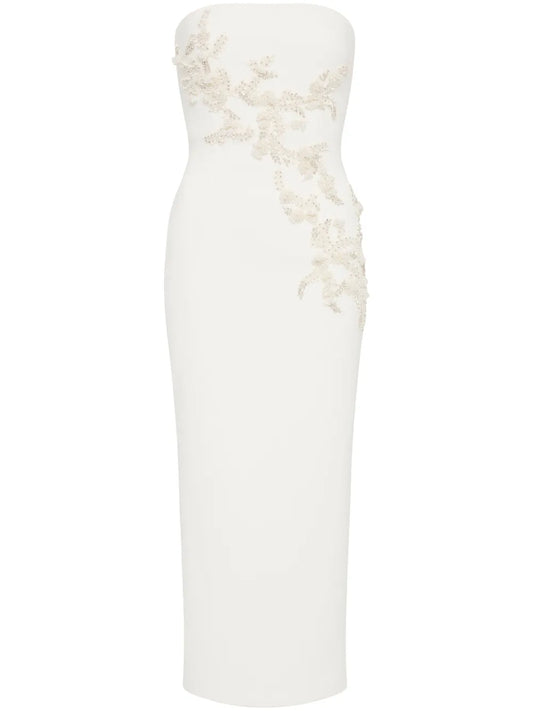 Tove Embroidered Midi Dress