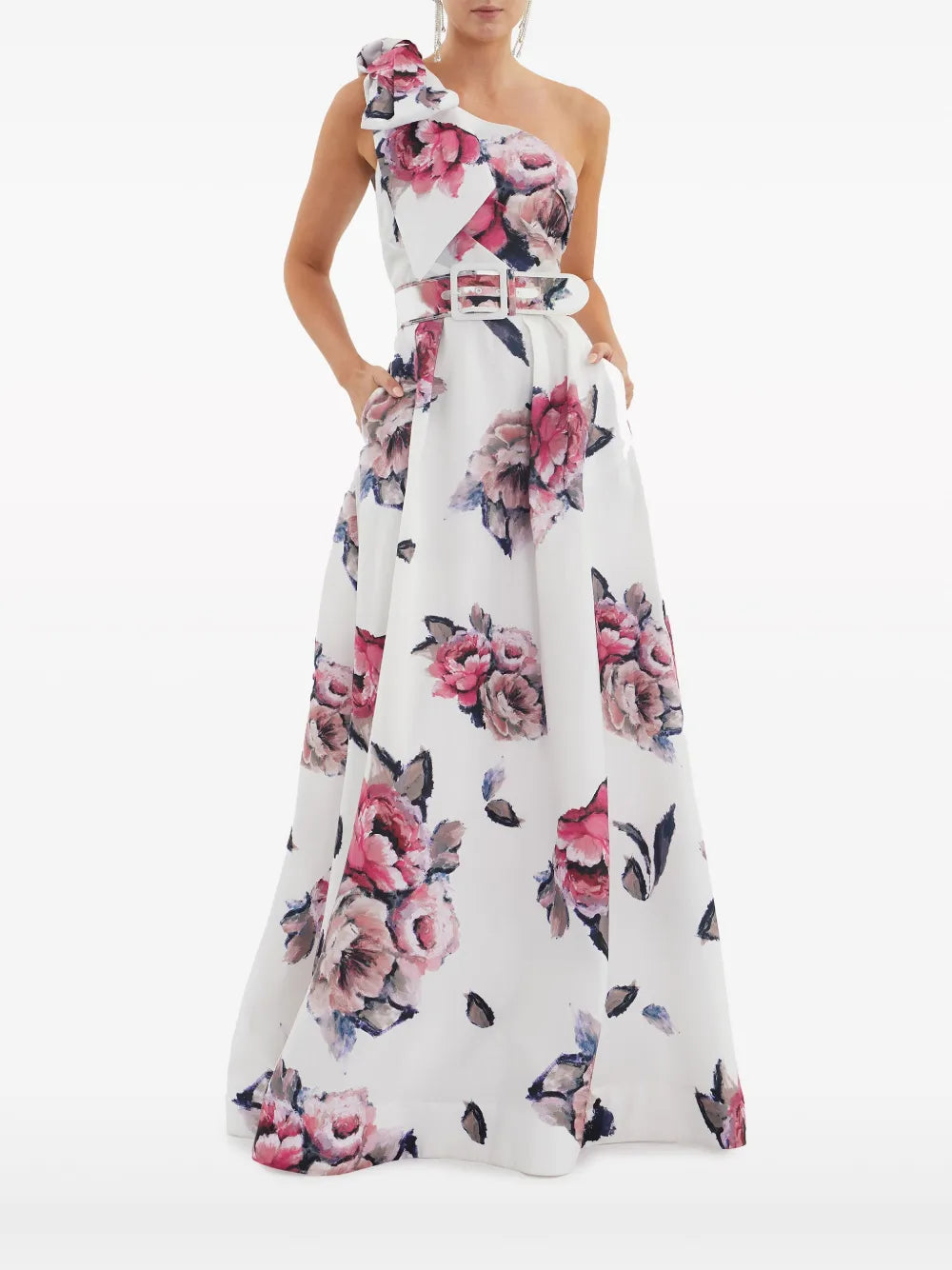 Aveline One-Shoulder Gown