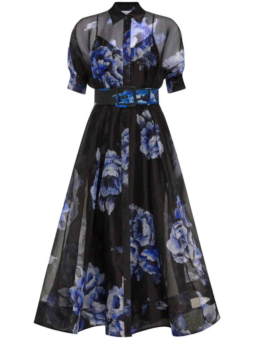 Florentine Floral-Print Silk-Chiffon Dress