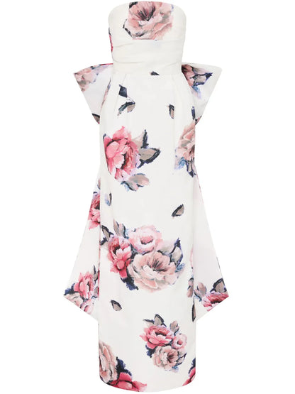 Aveline Bow Floral Gown