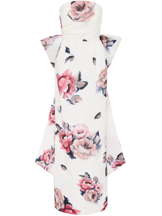 Aveline Bow Floral Gown