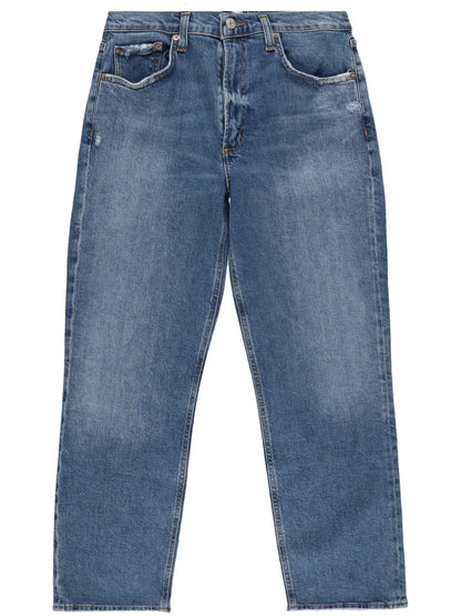 Kye Cropped Straight-Leg Stretch Jeans