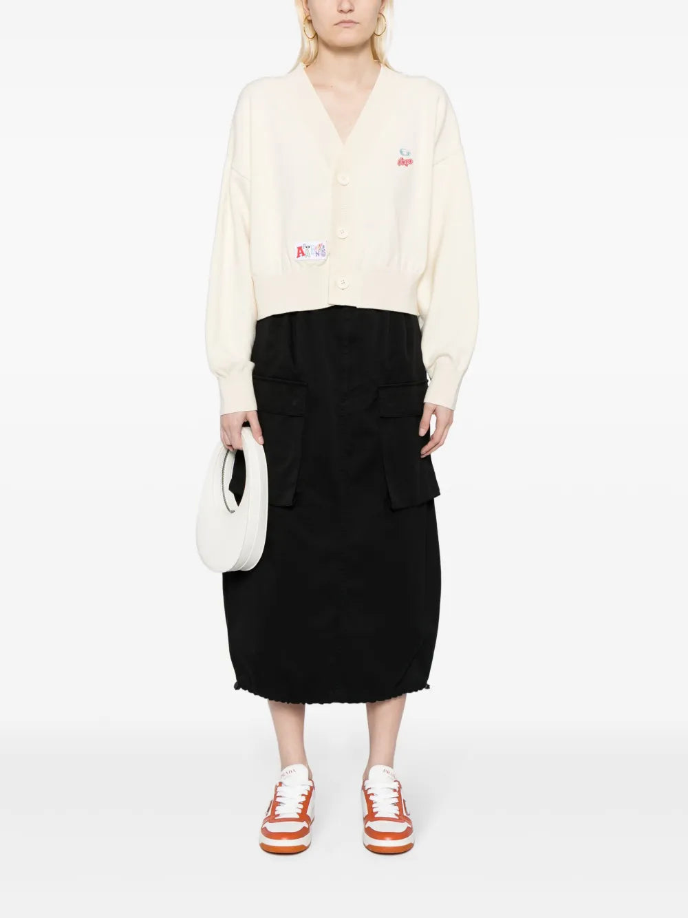 Logo-Appliqué V-Neck Cardigan