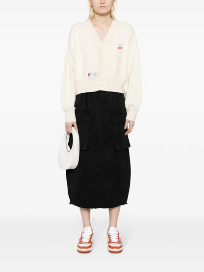Logo-Appliqué V-Neck Cardigan