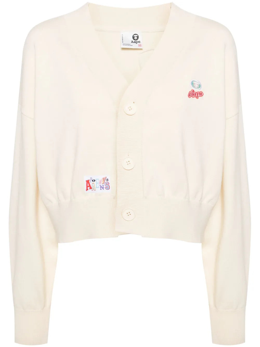 Logo-Appliqué V-Neck Cardigan