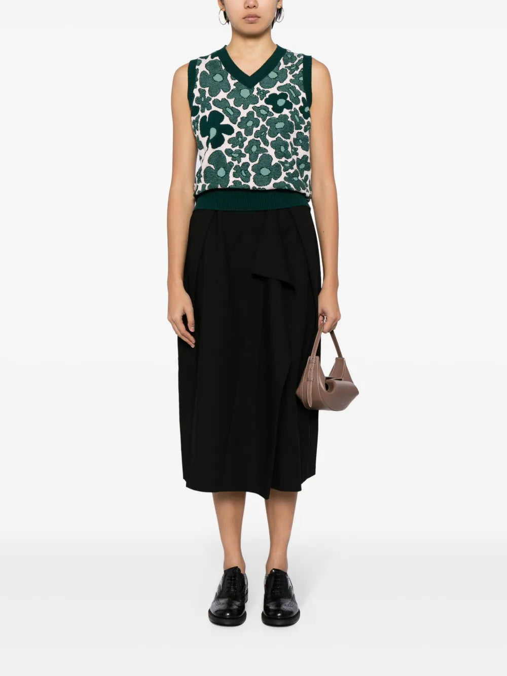 Draped Midi Skirt