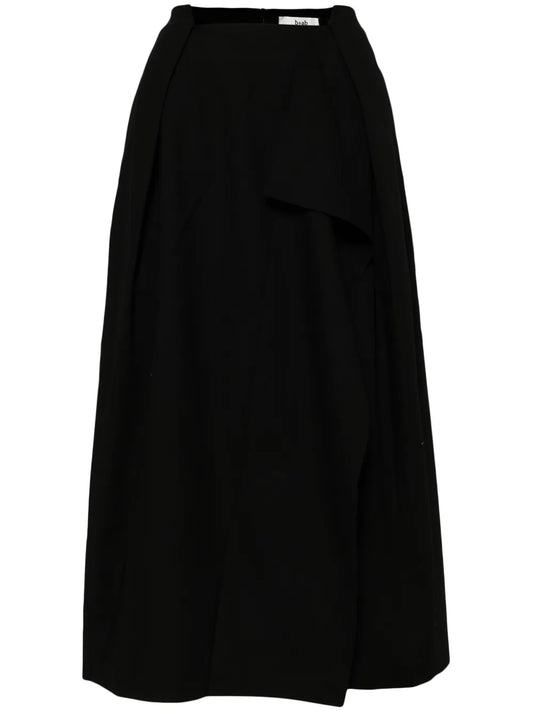 Draped Midi Skirt