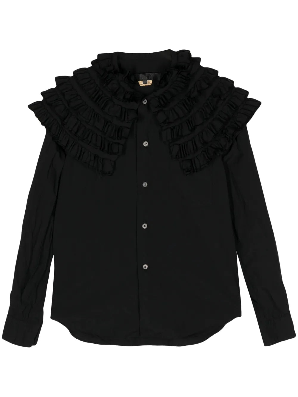 Ruffled Long-Sleeve Shirt