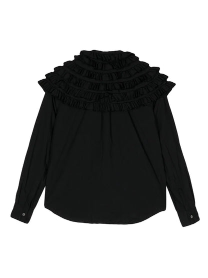 Ruffled Long-Sleeve Shirt