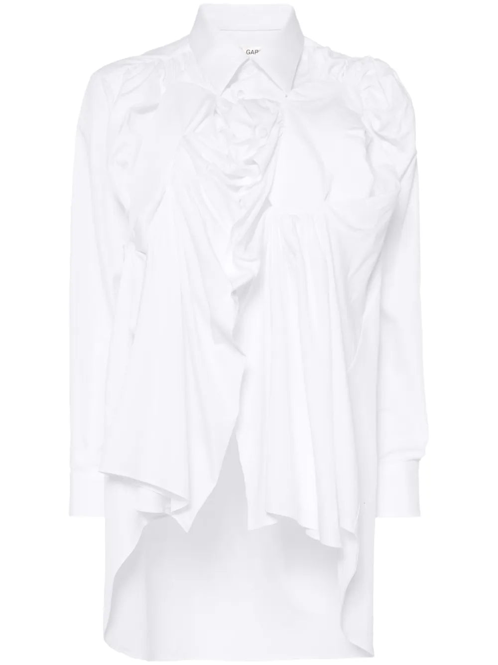 Gathered Cotton Shirt