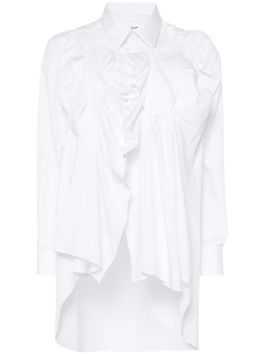 Gathered Cotton Shirt