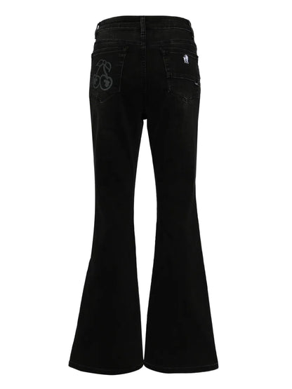 High-Waisted Flared Jeans