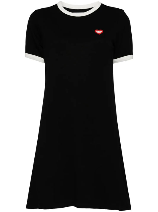 Heart-Print T-Shirt Dress