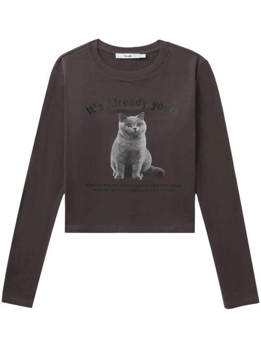 Graphic-Print Cotton Sweatshirt