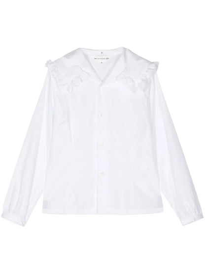 Ruffled Cotton Shirt