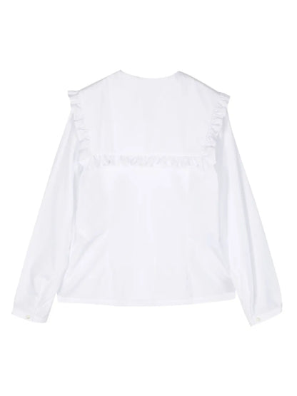 Ruffled Cotton Shirt