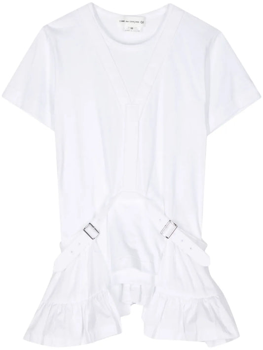Belted Cotton T-Shirt