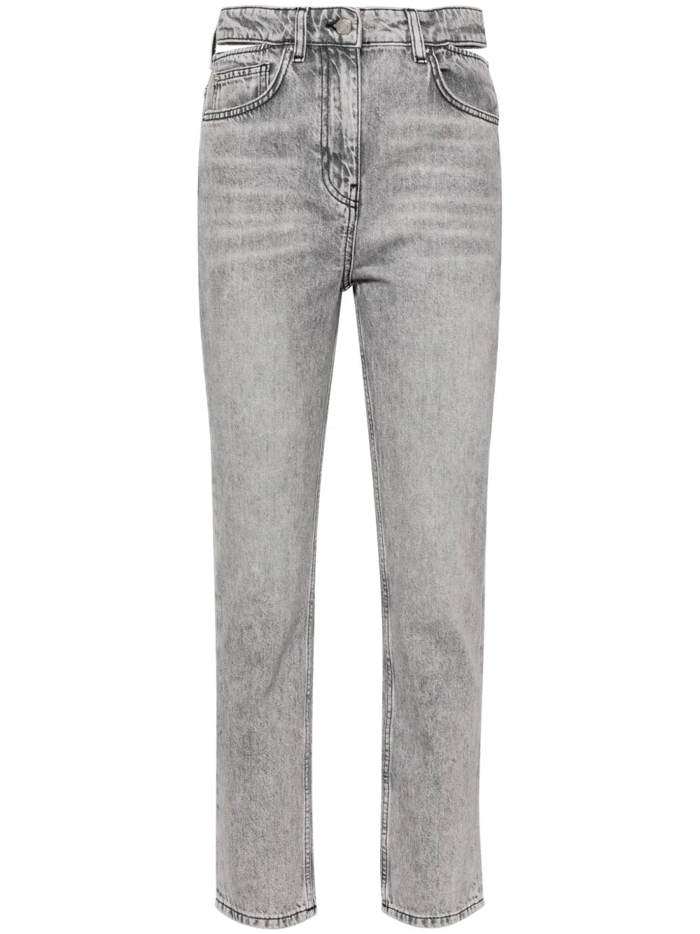 Indro Cut-Out Tapered Jeans