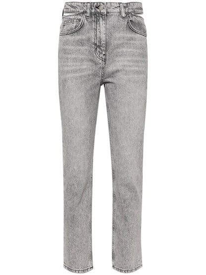 Indro Cut-Out Tapered Jeans