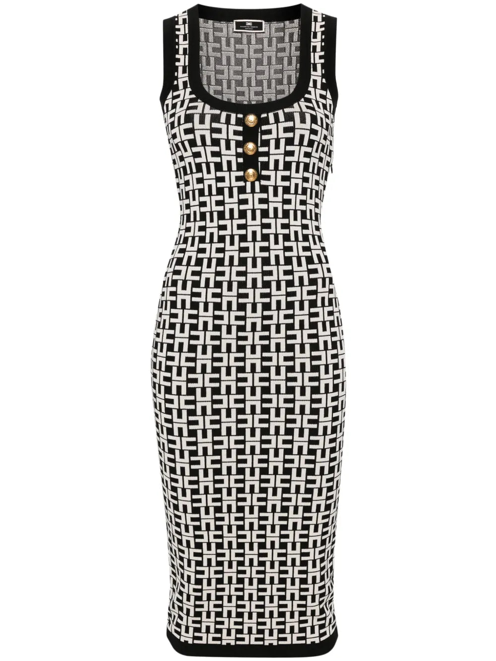 Logo-Intarsia Knitted Dress