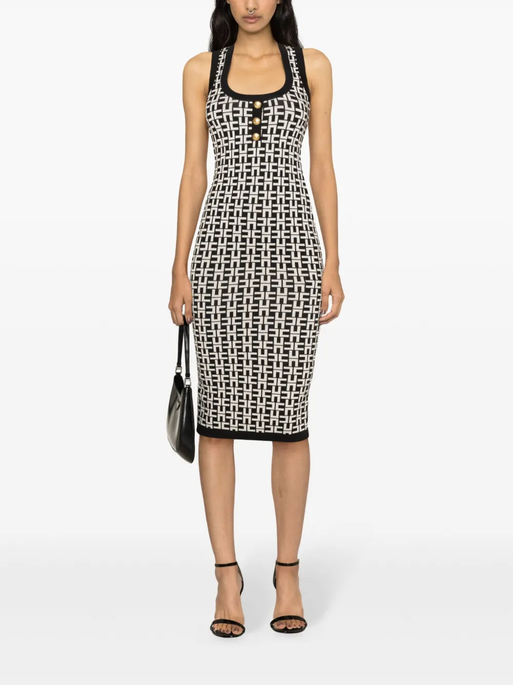 Logo-Intarsia Knitted Dress