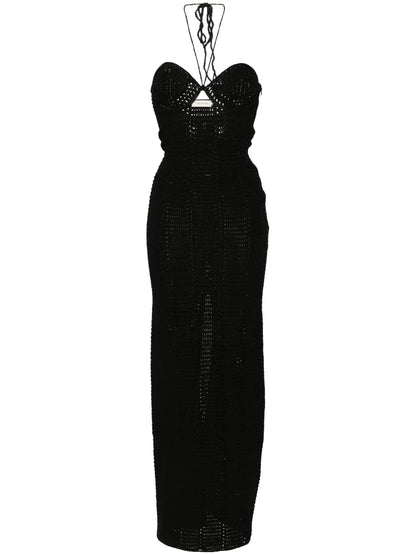 Bergen Crochet-Knit Maxi Dress