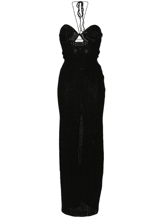 Bergen Crochet-Knit Maxi Dress