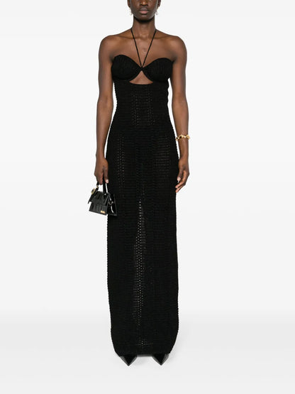 Bergen Crochet-Knit Maxi Dress