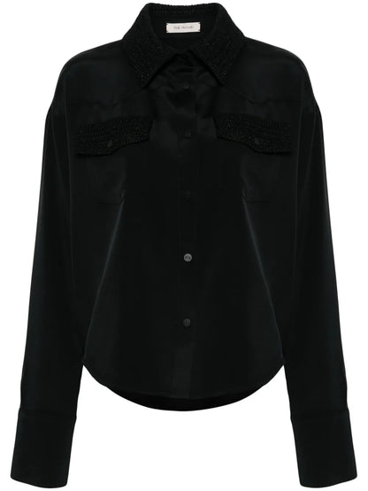 Toledo Crochet Knit-Detail Shirt
