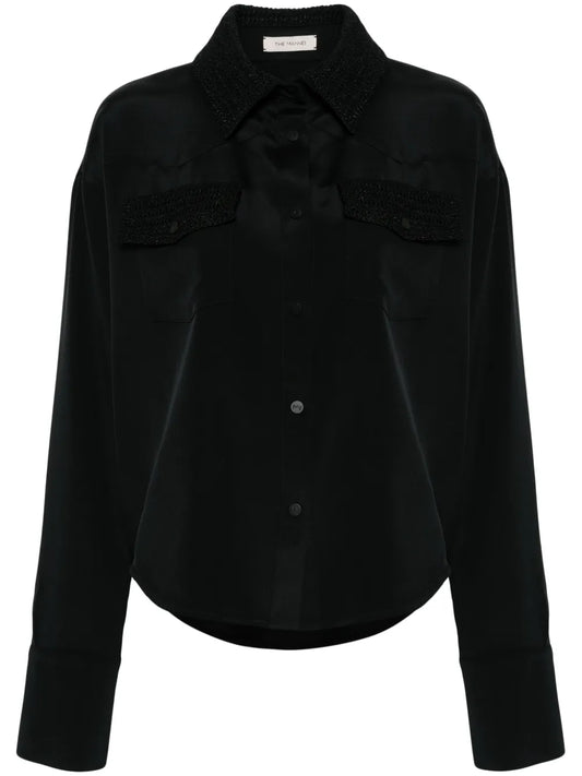 Toledo Crochet Knit-Detail Shirt