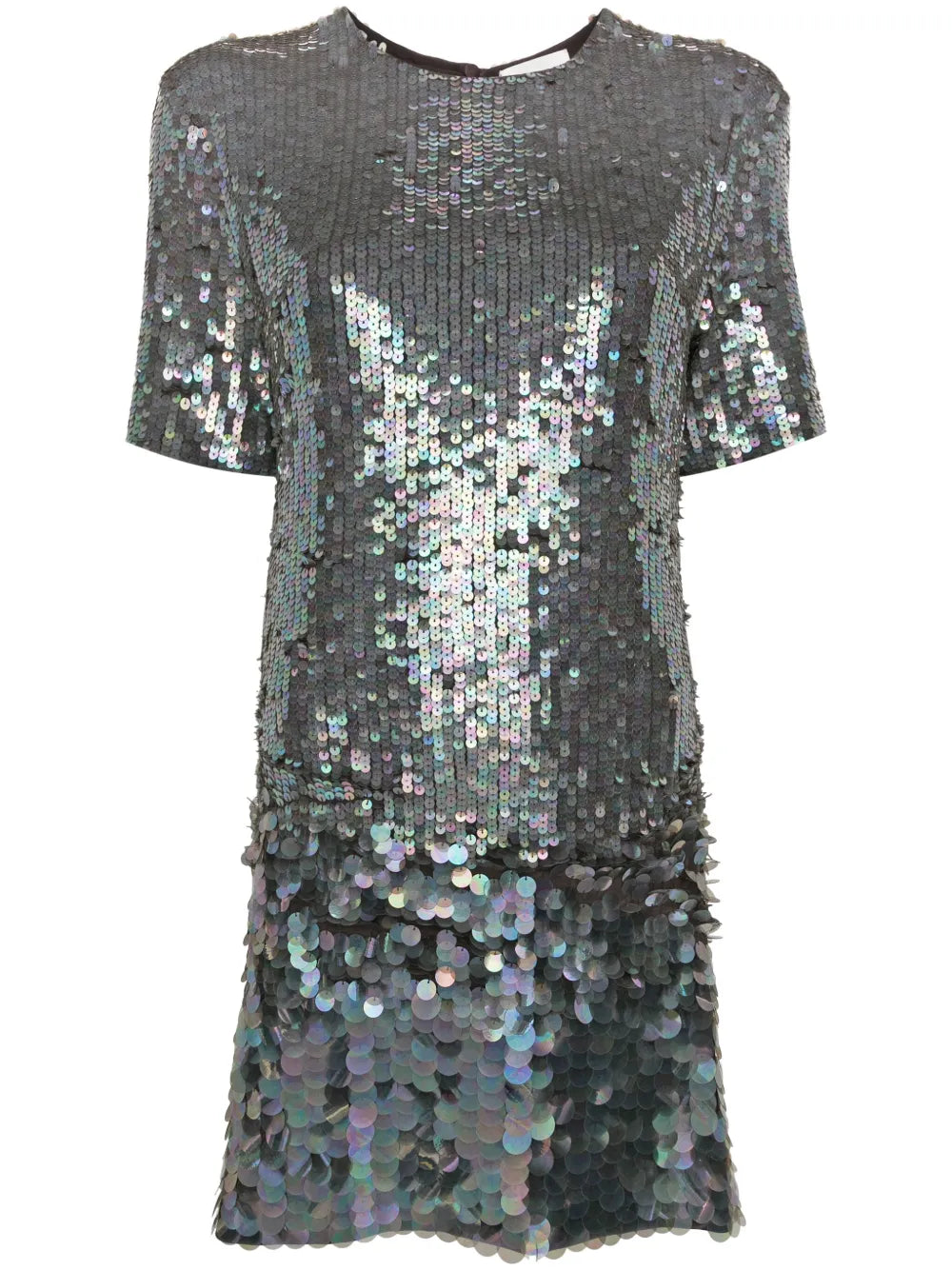 Sequinned Mini Shirt Dress