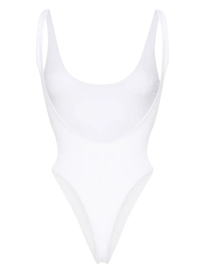 Rhinestone-Embellished Monogram Swimsuit