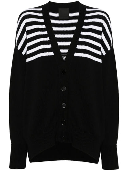 4G Striped Cardigan