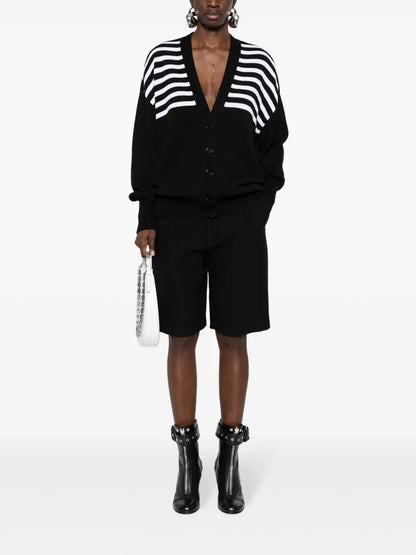 4G Striped Cardigan