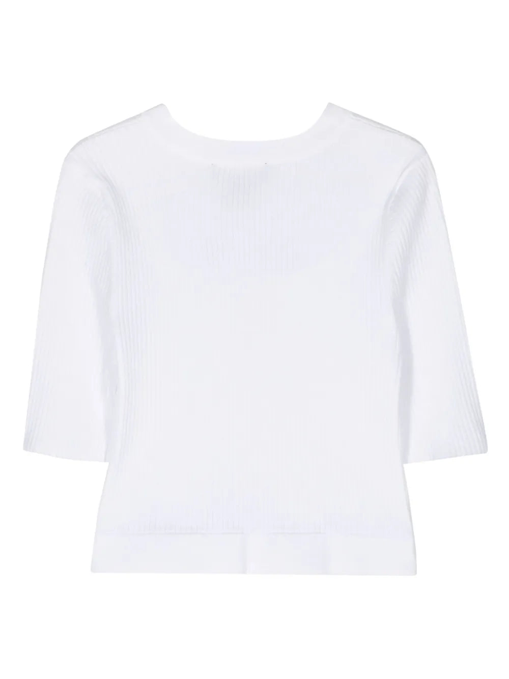 Cut-Out Ribbed-Knit Top