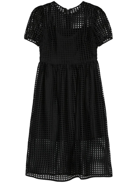 Mesh Flared Dress