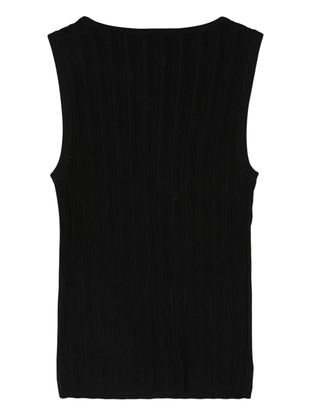 Twist-Detail Ribbed Tank Top