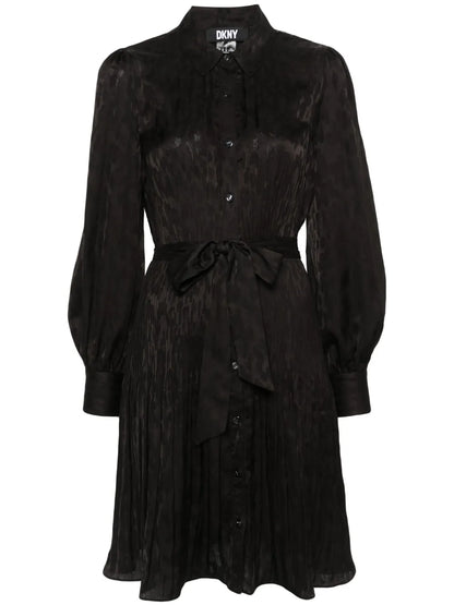 Pleat-Detail Dress