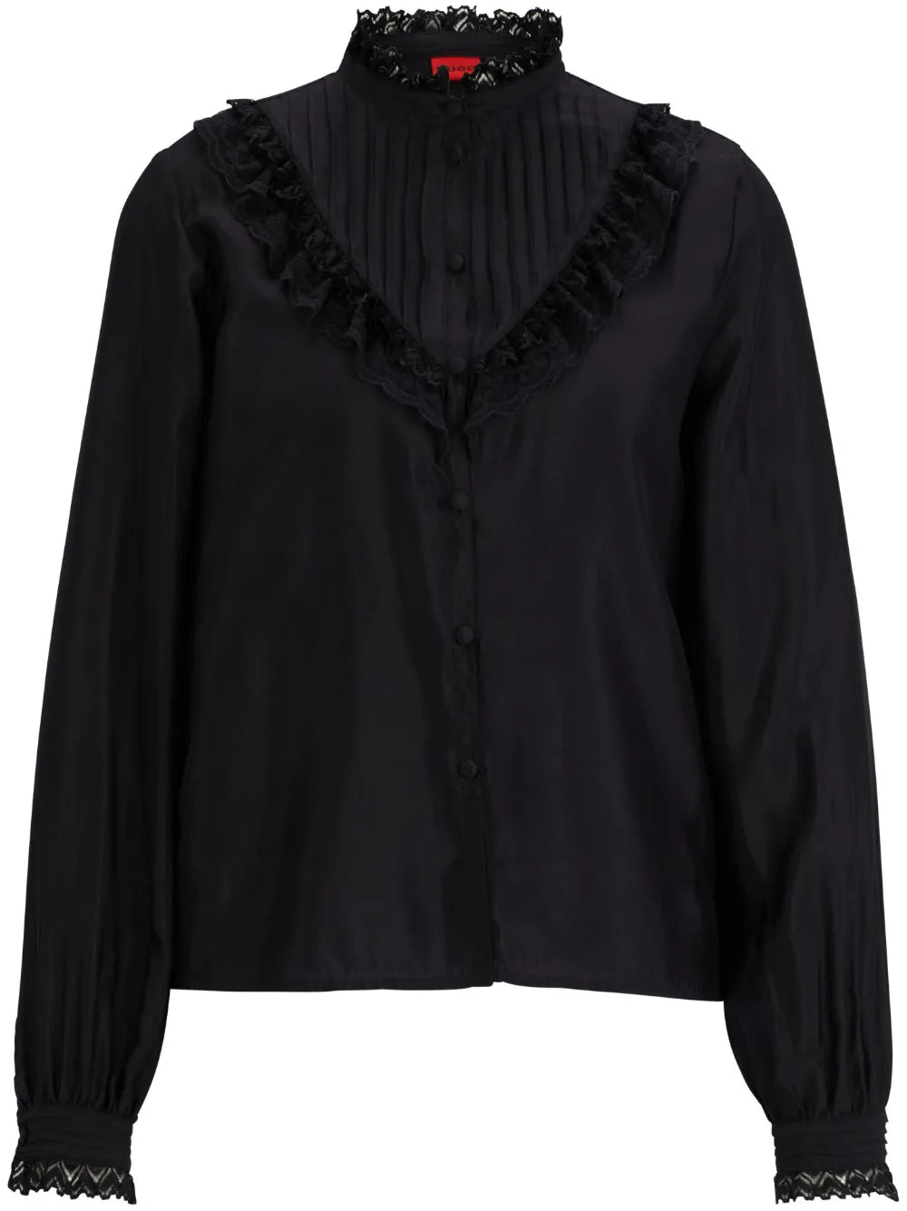 Ruffled-Trim Blouse
