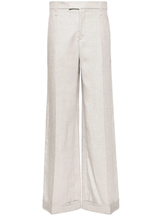 Lurex Wide-Leg Trousers